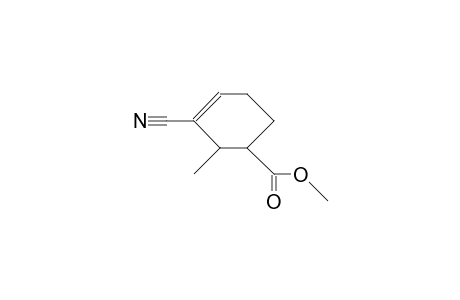 cis-1-Cyano-5-carbomethoxy-6-methyl-cyclohexene