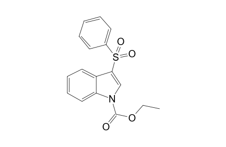 3-Benzenesulfonylindole-1-carboxylic acid, ethyl ester