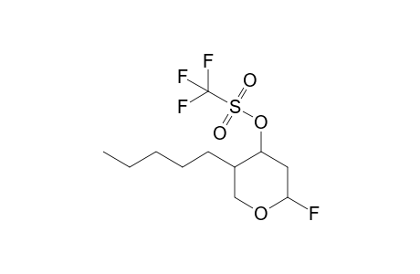 (+-)-Trifluoromethanesulfonic acid 2-fluoro-5-pentyltetrahydropyran-4-yl ester