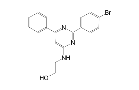 2-{[2-(4-bromophenyl)-6-phenyl-4-pyrimidinyl]amino}ethanol