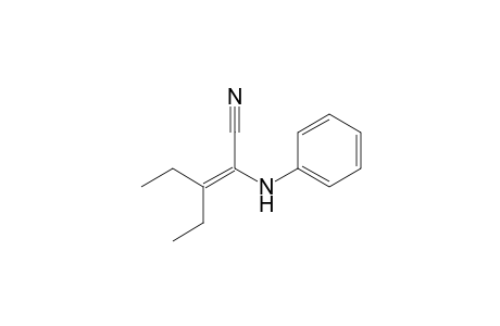 2-Anilino-3-ethylpent-2-enenitrile