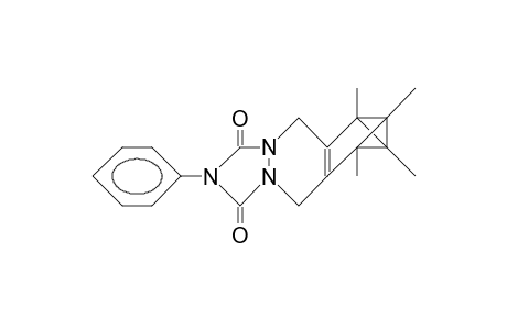 3,5,7-Triaza-10,11,12,13-tetramethyl-5-phenyl-pentacyclo(7.4.0.0/3,7/.0/10,12/.0/11,13)tridec-1(9)-ene-4,6-dione