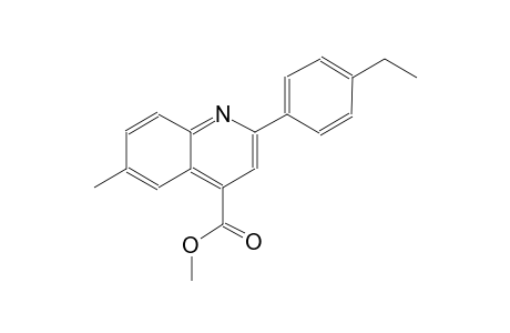 methyl 2-(4-ethylphenyl)-6-methyl-4-quinolinecarboxylate