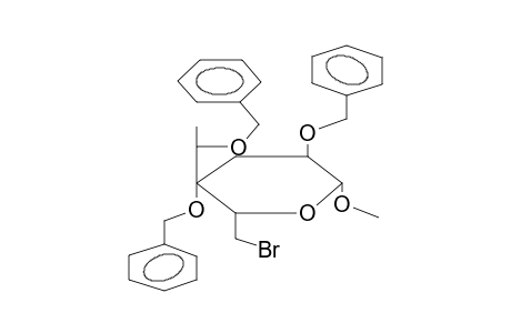 METHYL 3,4-DI-O-BENZYL-6-BROMO-3-DEOXY-4C-(D-GLYCERO-1-BENZYLOXYETHYL)-BETA-D-GLUCOPYRANOSIDE