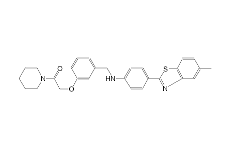 N-[4-(5-methyl-1,3-benzothiazol-2-yl)phenyl]-N-{3-[2-oxo-2-(1-piperidinyl)ethoxy]benzyl}amine