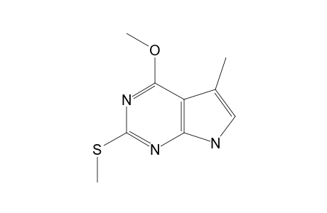 4-Methoxy-5-methyl-2-methylthio-7H-pyrrolo(2,3-D)pyrimidine