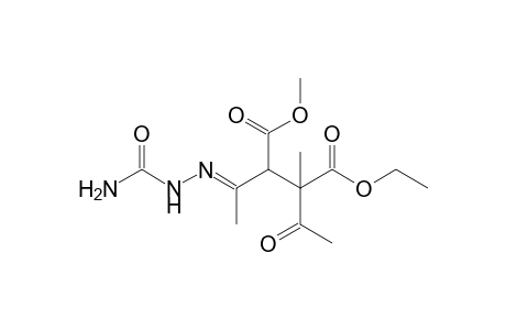 1-Ethyl 4-methyl 2-acetyl-3-{1-[2-(aminocarbonyl)hydrazono]ethyl}-2-methylsuccinate
