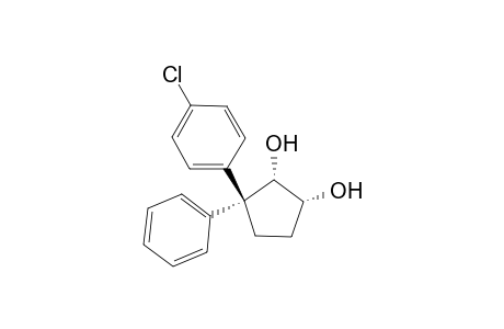 3-(4-Chlorophenyl)-3-phenylcyclopentene-1,2-diol