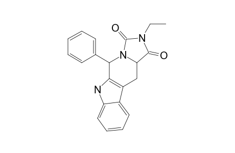 2-ETHYL-5-PHENYL-1,3-DIOXO-6H-1,2,3,5,11,11A-HEXAHYDROIMIDAZO-[1,5-B]-BETA-CARBOLINE