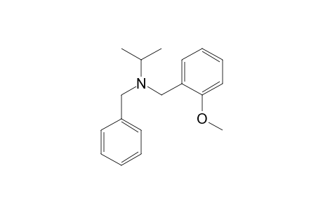 N-benzyl-N-(2-methoxybenzyl)propan-2-amine