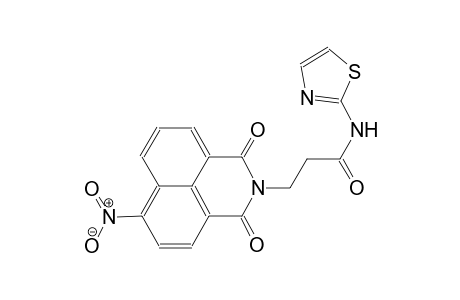 3-(6-nitro-1,3-dioxo-1H-benzo[de]isoquinolin-2(3H)-yl)-N-(1,3-thiazol-2-yl)propanamide