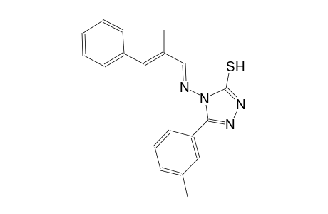 5-(3-methylphenyl)-4-{[(E,2E)-2-methyl-3-phenyl-2-propenylidene]amino}-4H-1,2,4-triazol-3-yl hydrosulfide