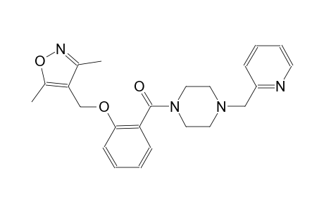 piperazine, 1-[2-[(3,5-dimethyl-4-isoxazolyl)methoxy]benzoyl]-4-(2-pyridinylmethyl)-
