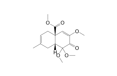 Methyl (4aS*,8aR*)-1,1,3-trimethoxy-7-methyl-2-oxo-1,2,4a,5,8,8a-hexahydro-4a-naphthalenecarboxylate