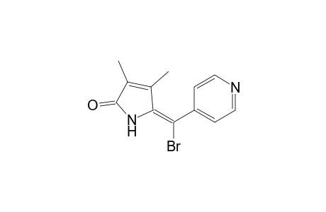 2H-Pyrrol-2-one, 5-(bromo-4-pyridinylmethylene)-1,5-dihydro-3,4-dimethyl-, (Z)-