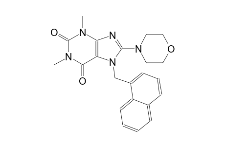 1,3-dimethyl-8-(4-morpholinyl)-7-(1-naphthylmethyl)-3,7-dihydro-1H-purine-2,6-dione