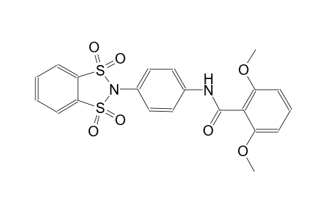 benzamide, 2,6-dimethoxy-N-[4-(1,1,3,3-tetraoxido-1,3,2-benzodithiazol-2-yl)phenyl]-