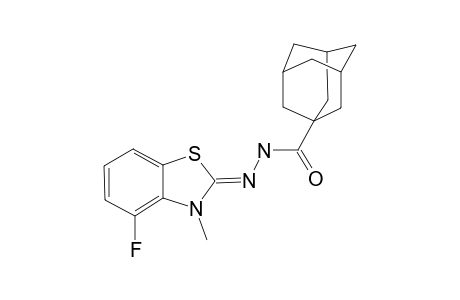 ADAMANTANE-1-CARBOXYLIC_ACID_(4-FLUORO-3-METHYL-3-H-BENZOTHIAZOL-2-YLIDENE)-HYDRAZIDE
