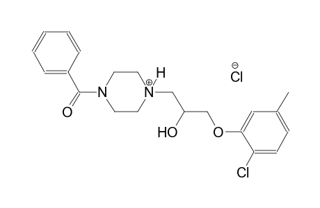piperazinium, 1-benzoyl-4-[3-(2-chloro-5-methylphenoxy)-2-hydroxypropyl]-, chloride