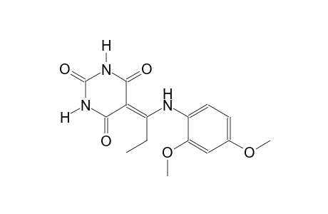 5-[1-(2,4-dimethoxyanilino)propylidene]-2,4,6(1H,3H,5H)-pyrimidinetrione