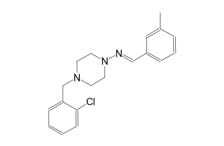 4-(2-chlorobenzyl)-N-[(E)-(3-methylphenyl)methylidene]-1-piperazinamine
