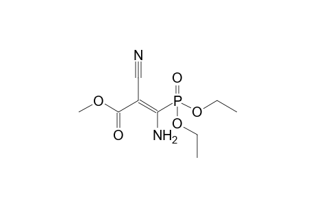 (E)-3-amino-2-cyano-3-diethoxyphosphoryl-2-propenoic acid methyl ester