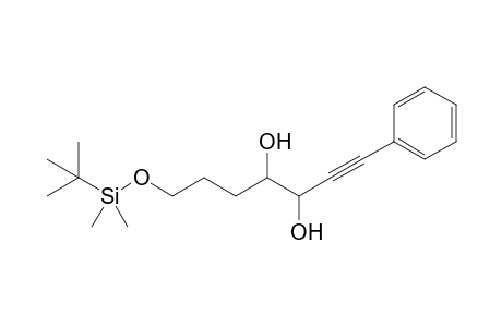 7-tert-Butyldimethylsilyloxy-1-phenylhept-1-yn-3,4-diol