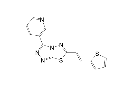 3-(3-pyridinyl)-6-[(E)-2-(2-thienyl)ethenyl][1,2,4]triazolo[3,4-b][1,3,4]thiadiazole