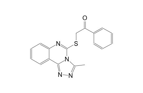 ethanone, 2-[(3-methyl[1,2,4]triazolo[4,3-c]quinazolin-5-yl)thio]-1-phenyl-