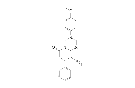 2H,6H-pyrido[2,1-b][1,3,5]thiadiazine-9-carbonitrile, 3,4,7,8-tetrahydro-3-(4-methoxyphenyl)-6-oxo-8-phenyl-