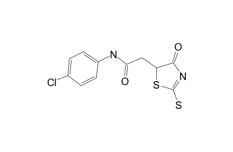 N-(4-Chlorophenyl)-2-(4-oxo-2-sulfanyl-5H-1,3-thiazol-5-yl)acetamide