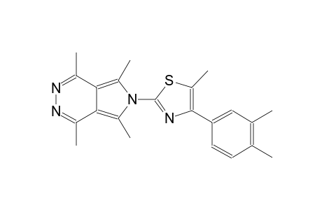 6-[4-(3,4-dimethylphenyl)-5-methyl-1,3-thiazol-2-yl]-1,4,5,7-tetramethyl-6H-pyrrolo[3,4-d]pyridazine
