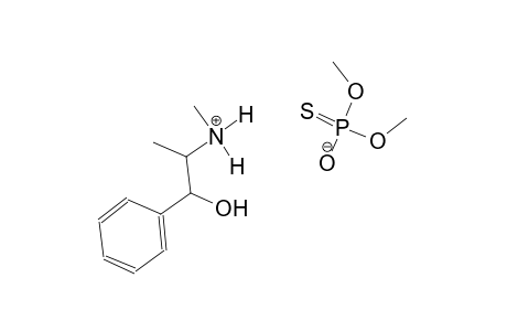 1-hydroxy-N-methyl-1-phenylpropan-2-aminium O,O-dimethyl phosphorothioate