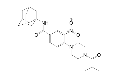 N-(1-adamantyl)-4-(4-isobutyryl-1-piperazinyl)-3-nitrobenzamide
