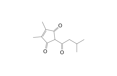 4-Cyclopentene-1,3-dione, 4,5-dimethyl-2-(3-methyl-1-oxobutyl)-
