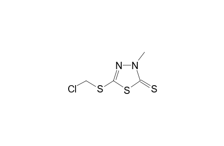 5-(chloromethylsulfanyl)-3-methyl-1,3,4-thiadiazole-2-thione