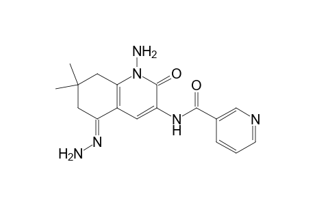 N-(5,6,7,8-Tetrahydro-7,7-dimethyl-2-oxo-1-amino-5-hydrazono-3-quinolinyl)nicotinamide