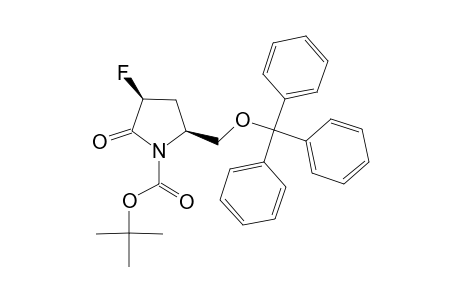 (3S,5S)-1-(TERT.-BUTYLOXYCARBONYL)-3-FLUORO-5-(TRITYLOXYMETHYL)-2-PYRROLIDINONE
