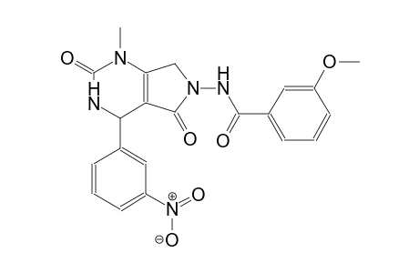 benzamide, N-[1,2,3,4,5,7-hexahydro-1-methyl-4-(3-nitrophenyl)-2,5-dioxo-6H-pyrrolo[3,4-d]pyrimidin-6-yl]-3-methoxy-
