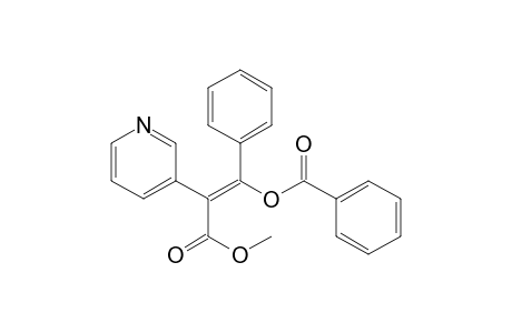 3-Pyridineacetic acid, .alpha.-[(benzoyloxy)phenylmethylene]-, methyl ester