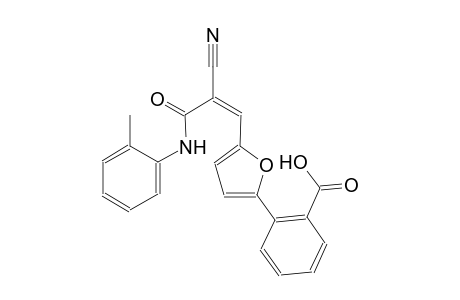 2-{5-[(1Z)-2-cyano-3-oxo-3-(2-toluidino)-1-propenyl]-2-furyl}benzoic acid