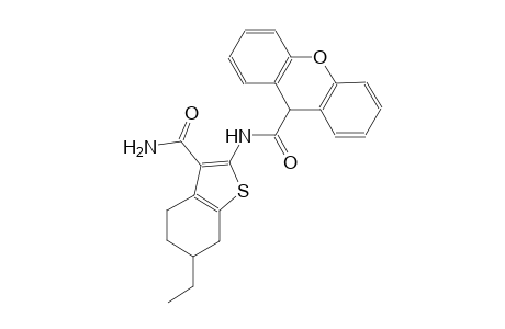 N-[3-(aminocarbonyl)-6-ethyl-4,5,6,7-tetrahydro-1-benzothien-2-yl]-9H-xanthene-9-carboxamide