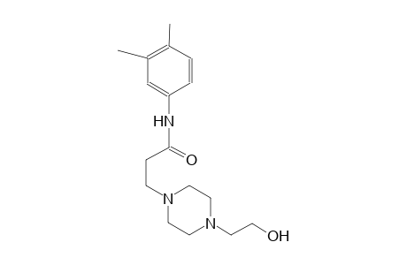 1-piperazinepropanamide, N-(3,4-dimethylphenyl)-4-(2-hydroxyethyl)-