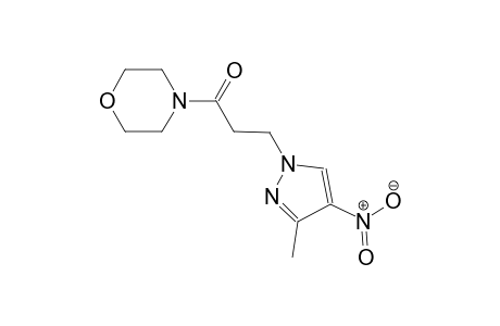 4-[3-(3-methyl-4-nitro-1H-pyrazol-1-yl)propanoyl]morpholine