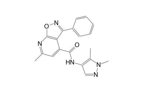 isoxazolo[5,4-b]pyridine-4-carboxamide, N-(1,5-dimethyl-1H-pyrazol-4-yl)-6-methyl-3-phenyl-