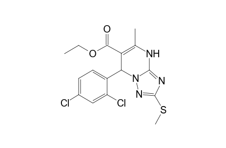 Ethyl 7-(2,4-Dichlorophenyl)-2-methylthio-5-methyl-4,7-dihydro-1,2,4-triazolo[1,5-a]pyrimidine-6-carboxylate