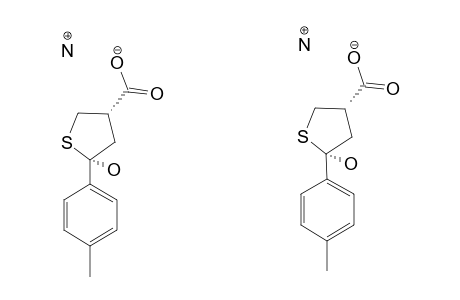 CIS-(+/-)-2-MERCAPTOMETHYL-4-(4-METHYLPHENYL)-4-OXOBUTANOIC-ACID-AMMONIUM-SALT;THIOLANE-FORM