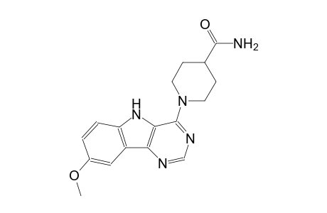 1-(8-methoxy-5H-pyrimido[5,4-b]indol-4-yl)-4-piperidinecarboxamide