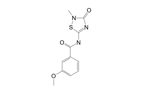 N-(3-keto-2-methyl-1,2,4-thiadiazol-5-yl)-3-methoxy-benzamide