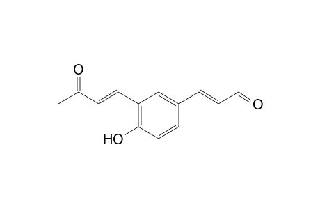 (E)-3-[4-hydroxy-3-[(E)-3-ketobut-1-enyl]phenyl]acrolein